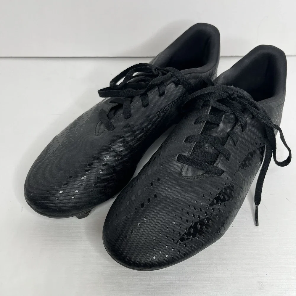 Adidas Predator Accuracy .4 Men's Size 7.5 Black Soccer Cleats (#C4-E6)